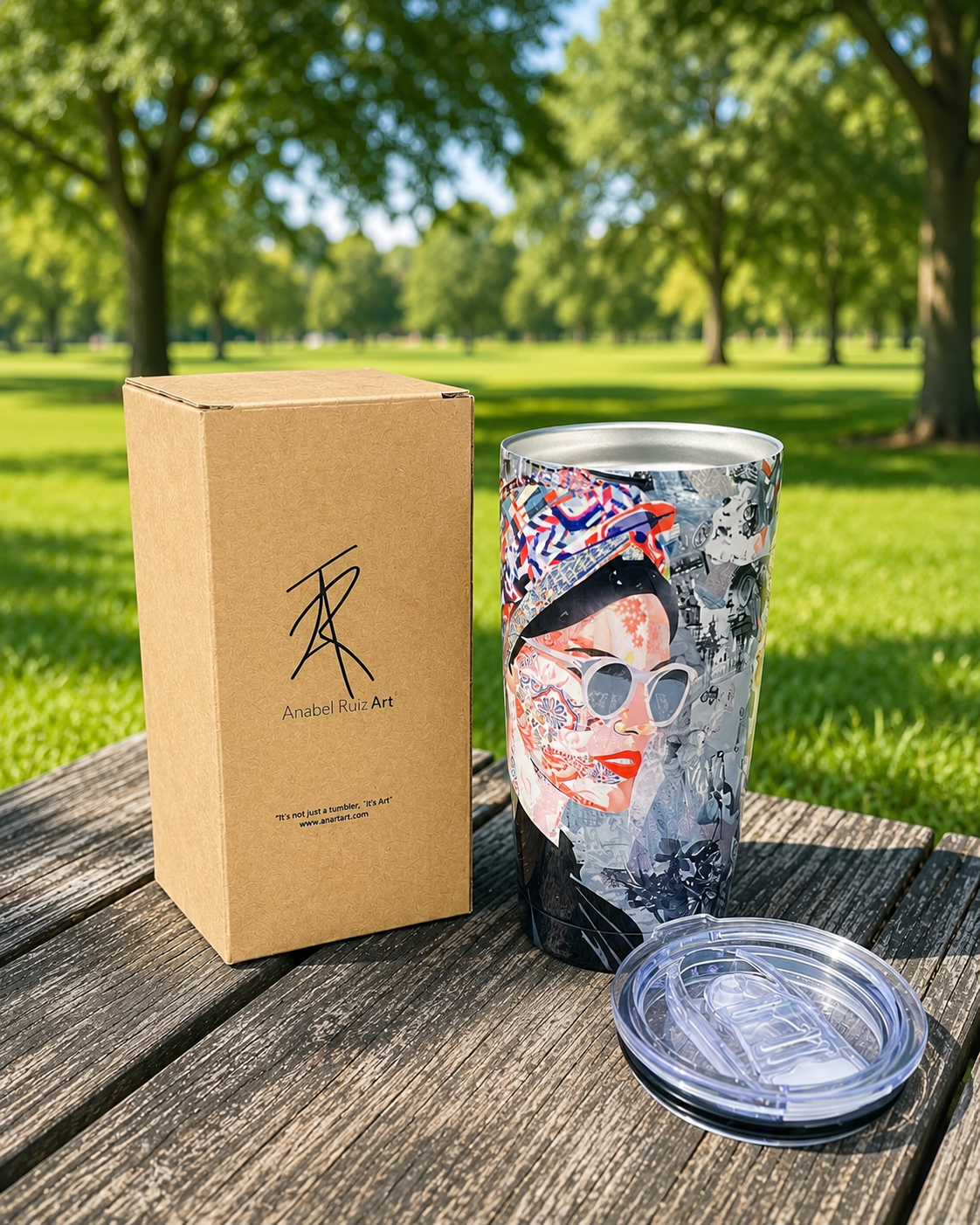 Aida on Silver - Tumbler Insulated 20 Oz